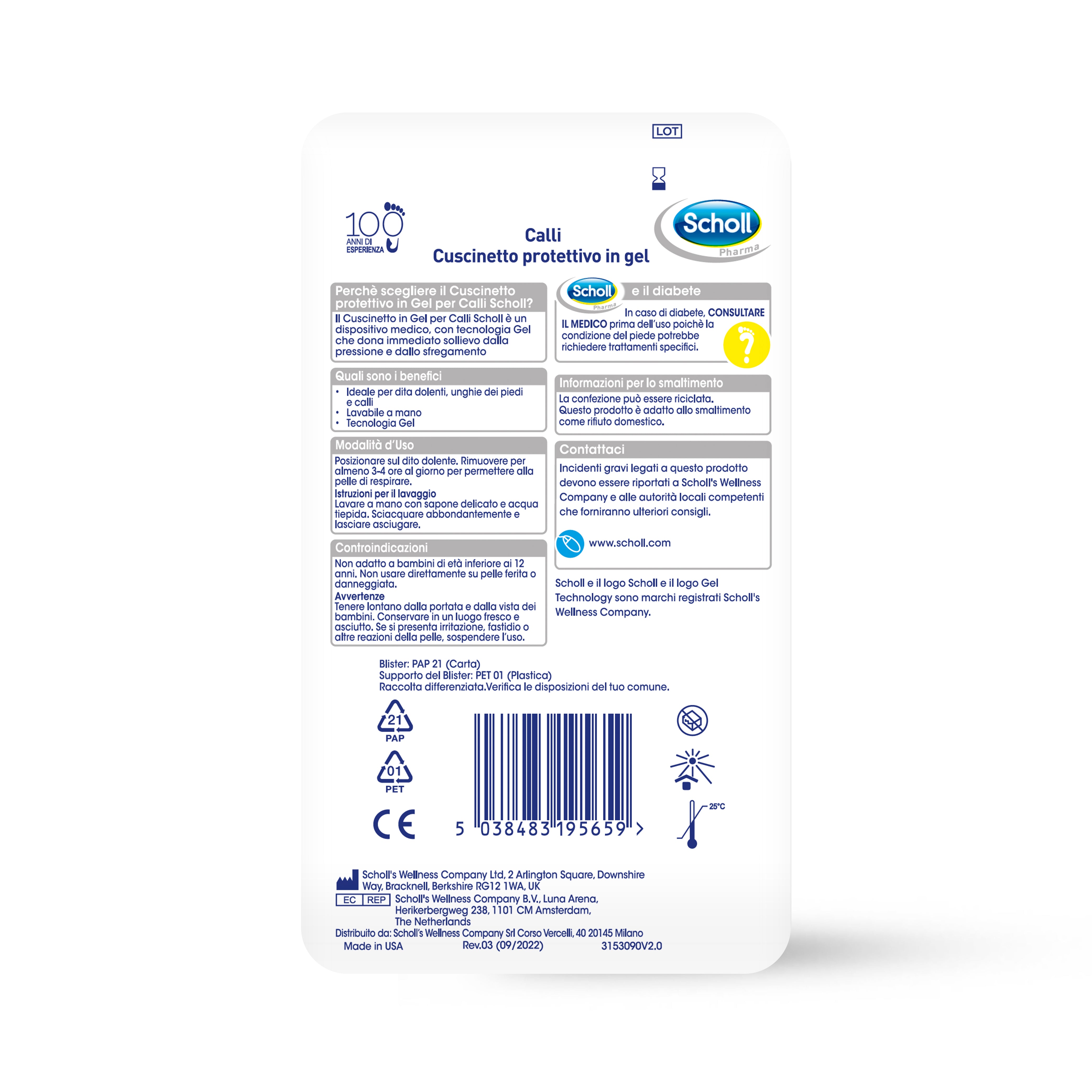 Cuscinetti Protettivi per Calli