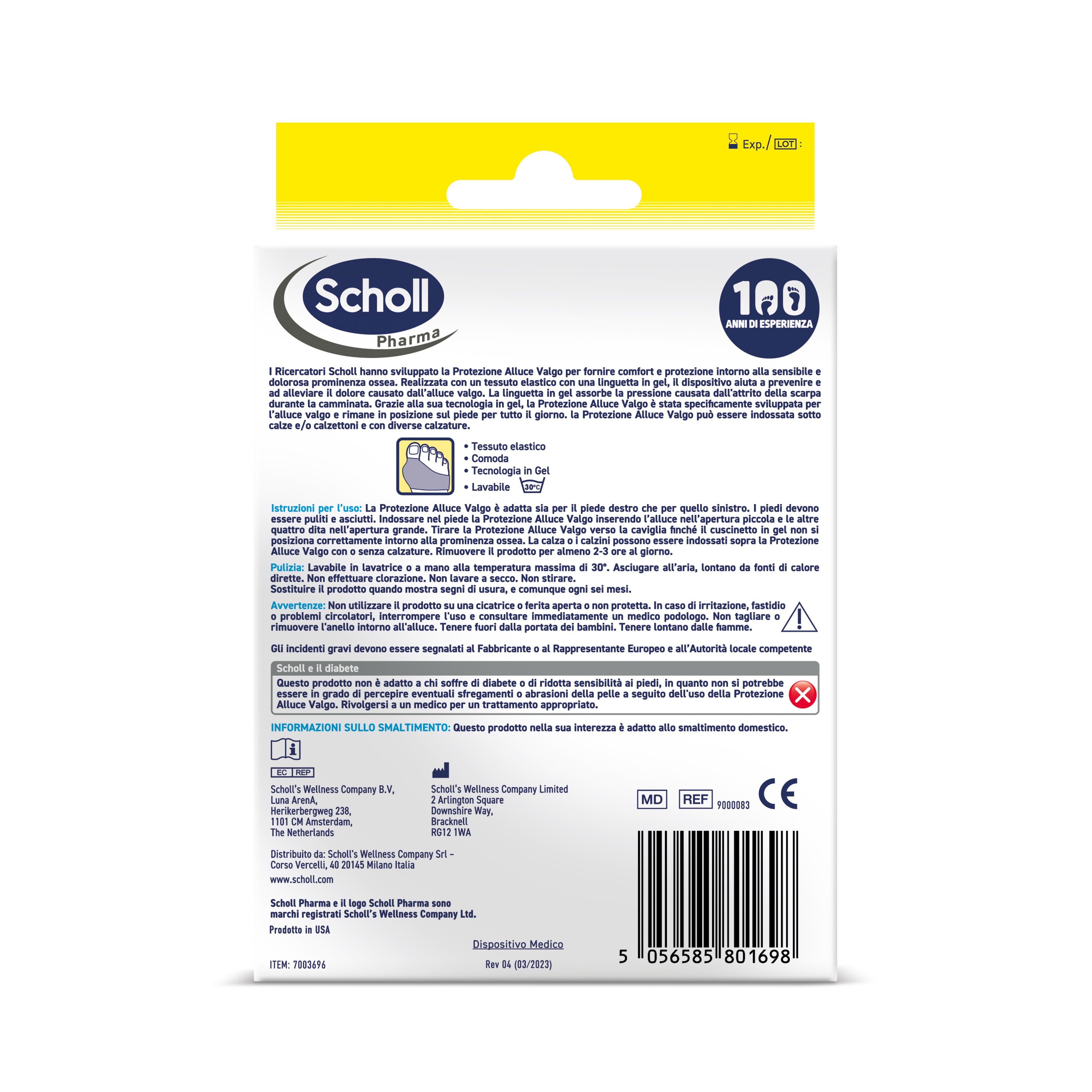 Dr Rogo - 2 Protezioni In Gel Per Alluce Valgo E Dita A Martello - Separatori Ortopedici Riadattanti, Lavabili, Confezione Da 1 Paio - 4