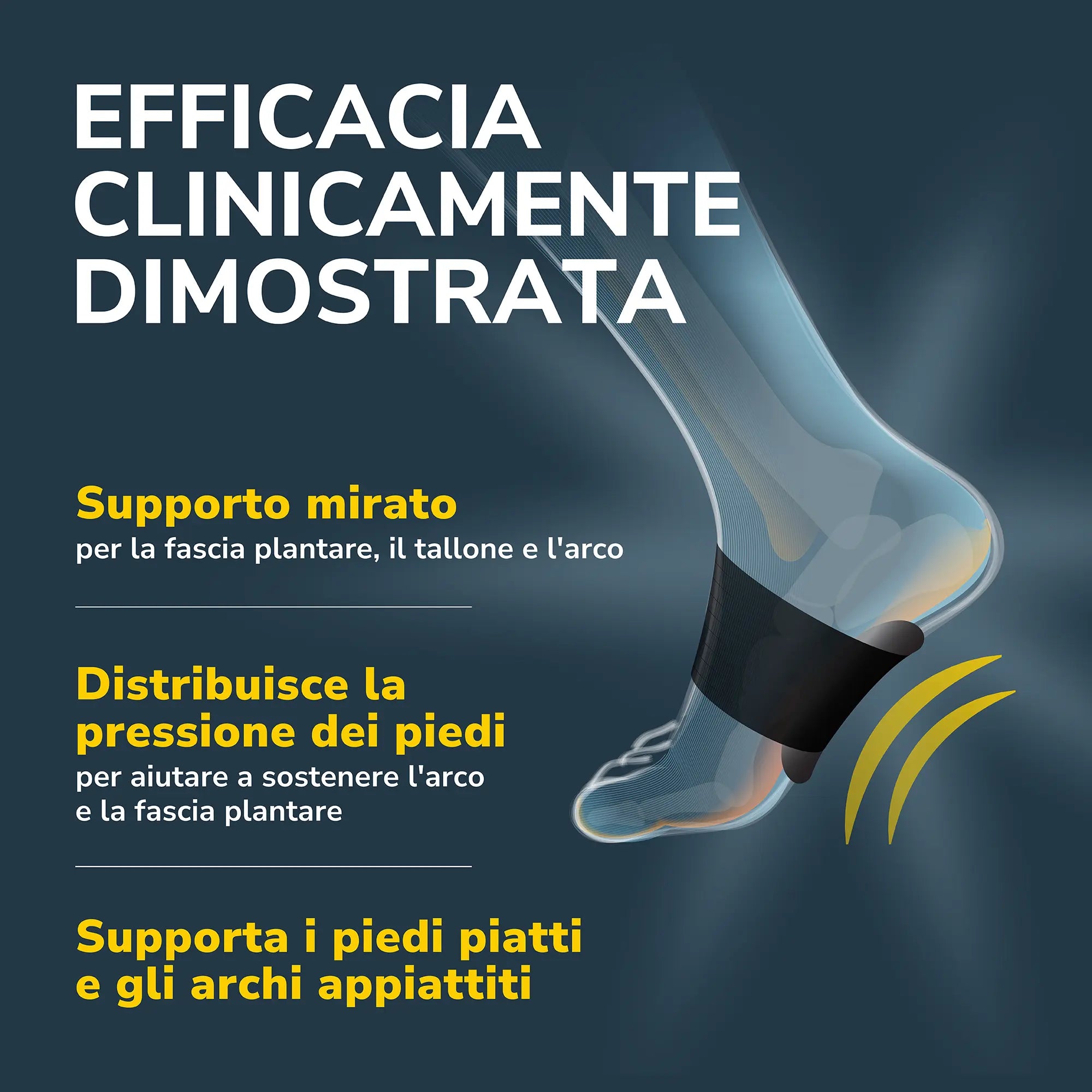 Wooded Foothills DACAT Solette Ortopediche Per Arco Plantare Per