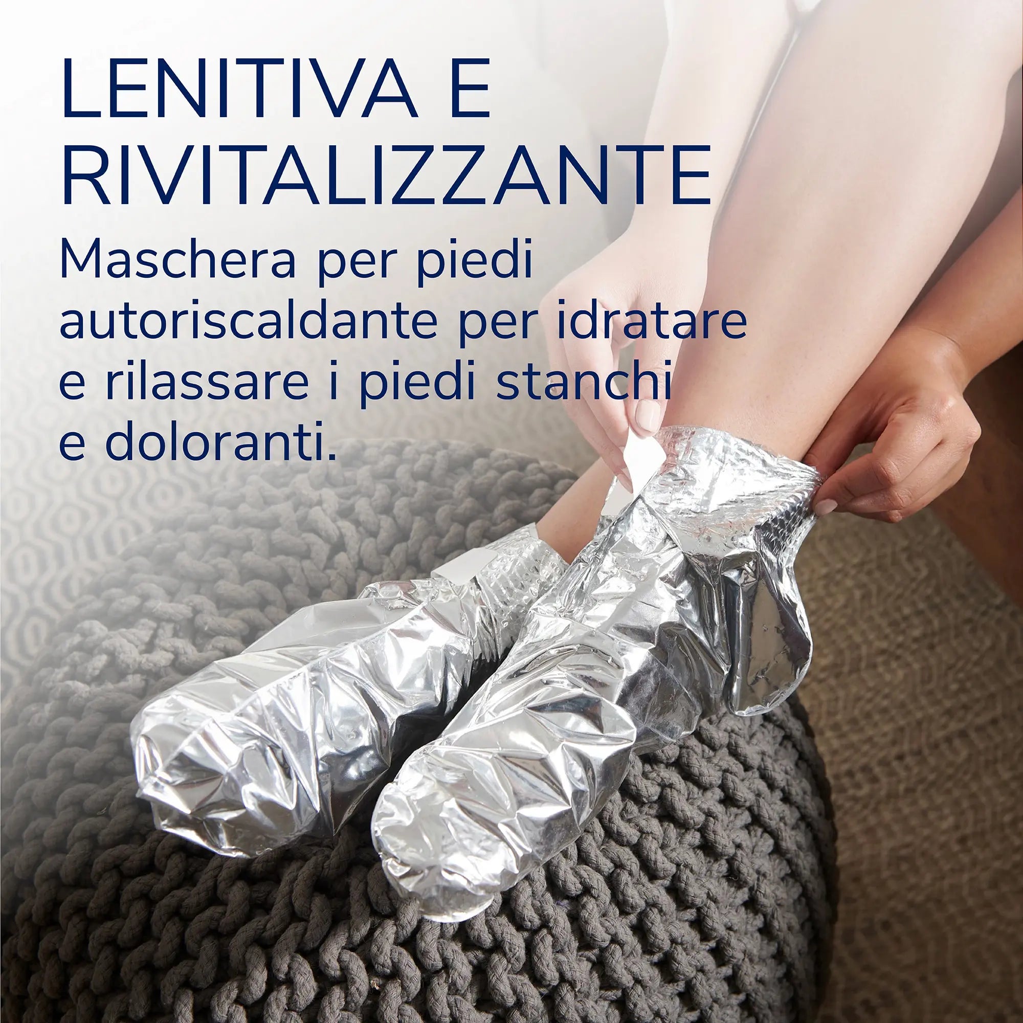 Maschera piedi lenitiva e rivitalizzante
