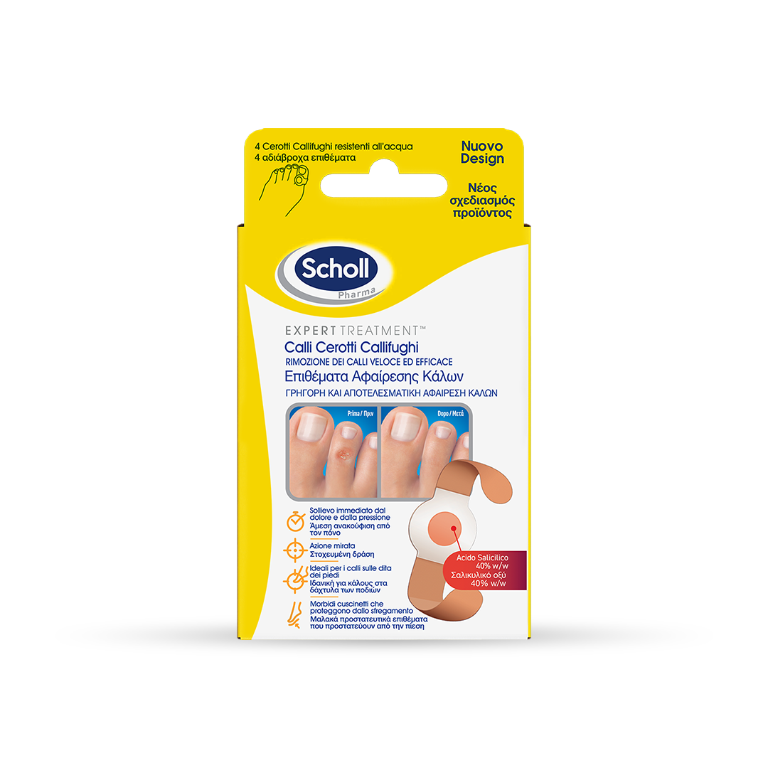 Cerotti callifughi: sollievo e rimozione dei calli