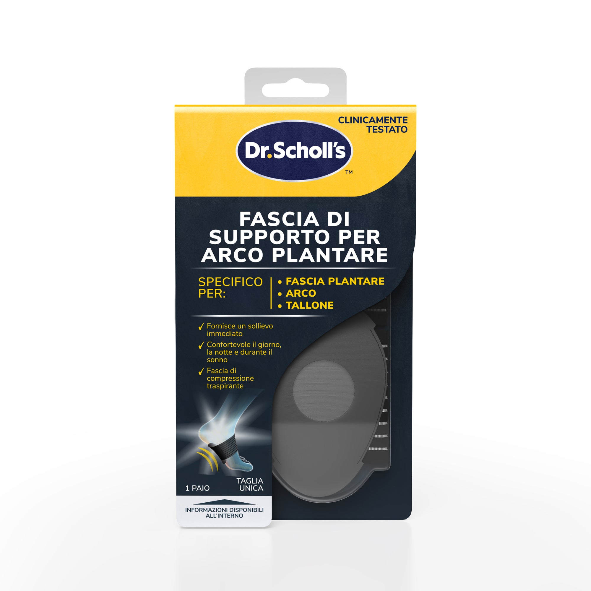 Supporto Plantare per Fascite Plantare, 1 Paio di Solette Ortopediche Antiscivolo Supporto Arco Plantare in Silicone con Compressione Alla Caviglia, Supporto per Piede Piatto e Sollievo Dal Dolore Supporto Plantare per Fascite Plantare, 1 Paio di Solette Ortopediche Antiscivolo Supporto Arco Plantare in Silicone con Compressione Alla Caviglia, Supporto per Piede Piatto e Sollievo Dal Dolore