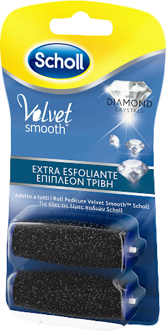 Scholl Velvet Soft Ricariche Standard con cristalli di diamante