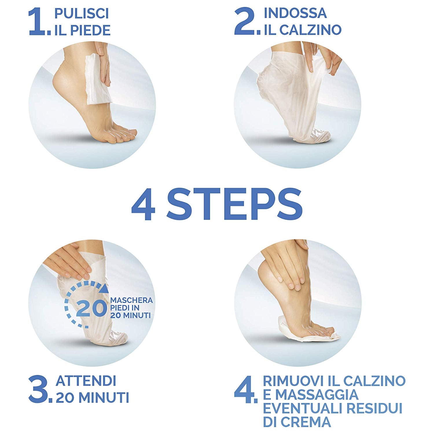 Pedimask Maschera Piedi Nutriente con Olio di Macadamia-Scholl IT-Scholl IT